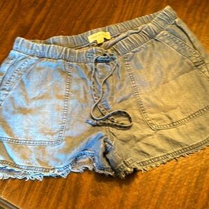 Soft denim shorts